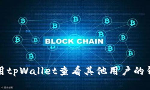 如何使用tpWallet查看其他用户的钱包信息