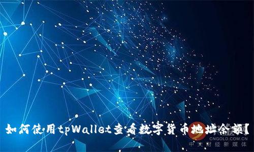 如何使用tpWallet查看数字货币地址余额？